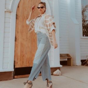 ETICA Devon Rework Wide-Leg Denim Jeans